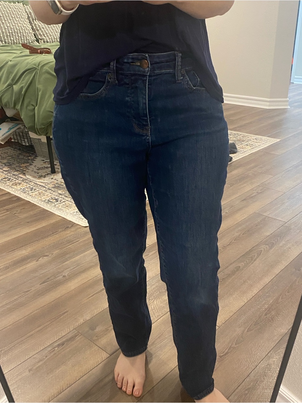 NYDJ Dark Blue Straight Leg Women's Jeans